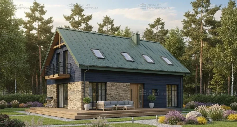 Проект Двухэтажный дом 11 на 12, 119 м2