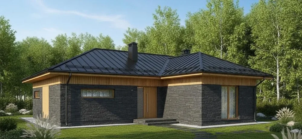 Проект Одноэтажный дом 13 на 18, 137 м2