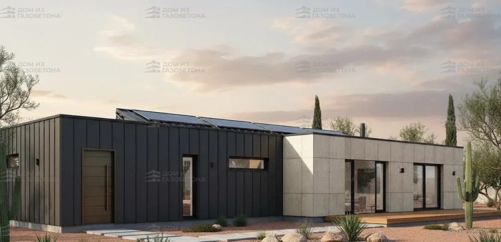 Проект Одноэтажный дом 14 на 12, 121 м2