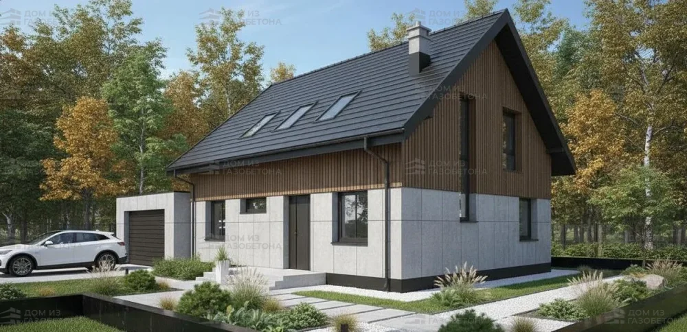 Проект Двухэтажный дом 11 на 10, 133 м2