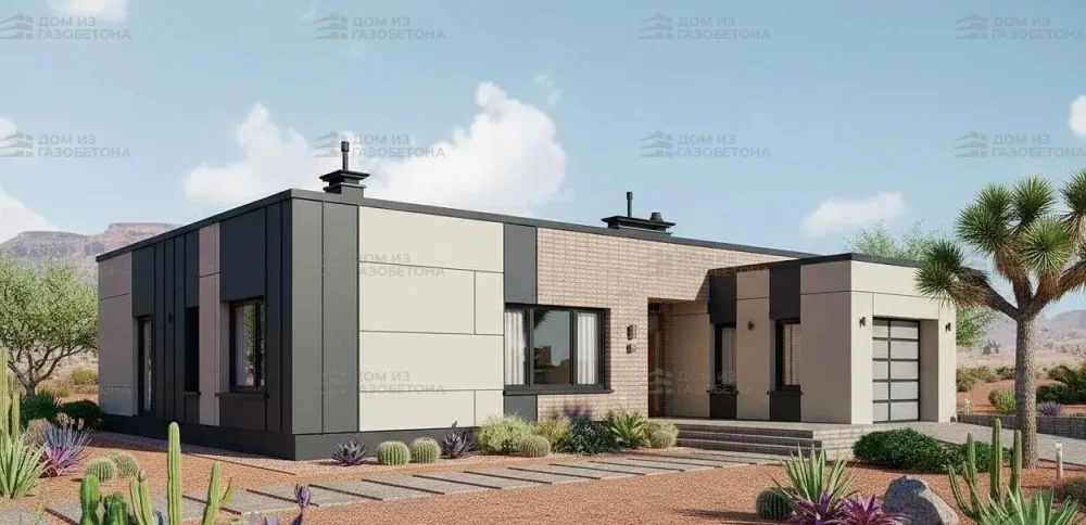 Проект Одноэтажный дом 15 на 17, 149 м2