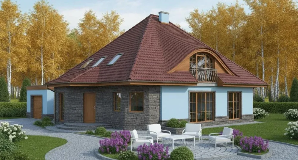 Проект Двухэтажный дом 18 на 20, 228 м2