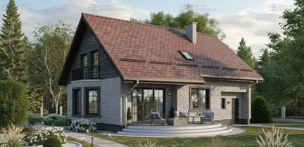 Проект Двухэтажный дом 13 на 10, 163 м2