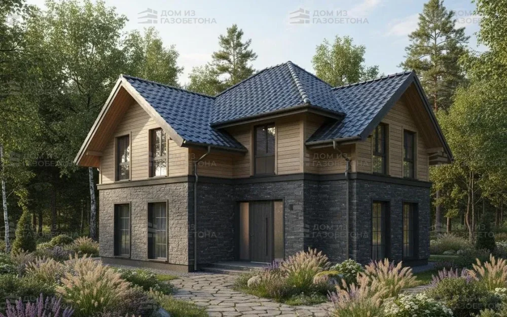 Проект Двухэтажный дом 20 на 13, 199 м2