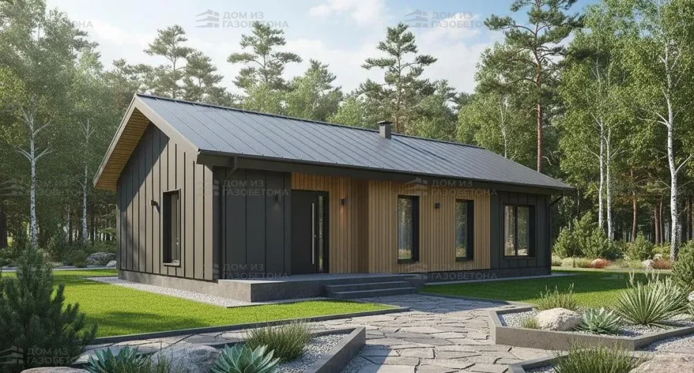 Проект Одноэтажный дом 13 на 10, 110 м2