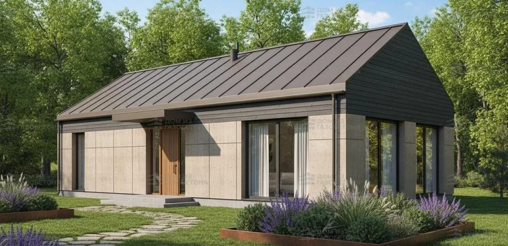 Проект Одноэтажный дом 14 на 17, 128 м2