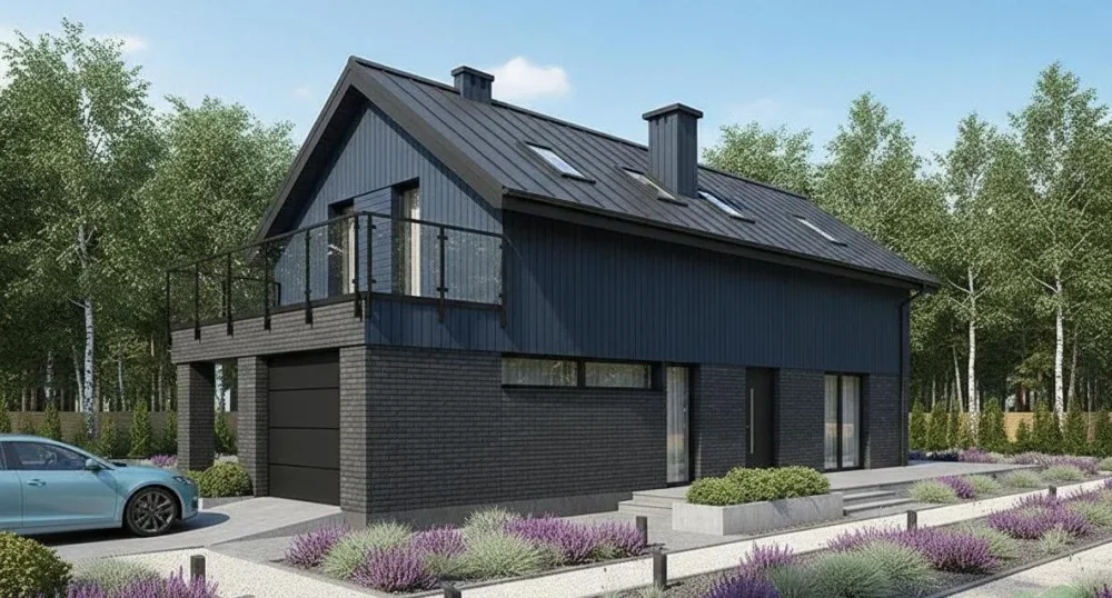 Проект Двухэтажный дом 6 на 17, 153 м2