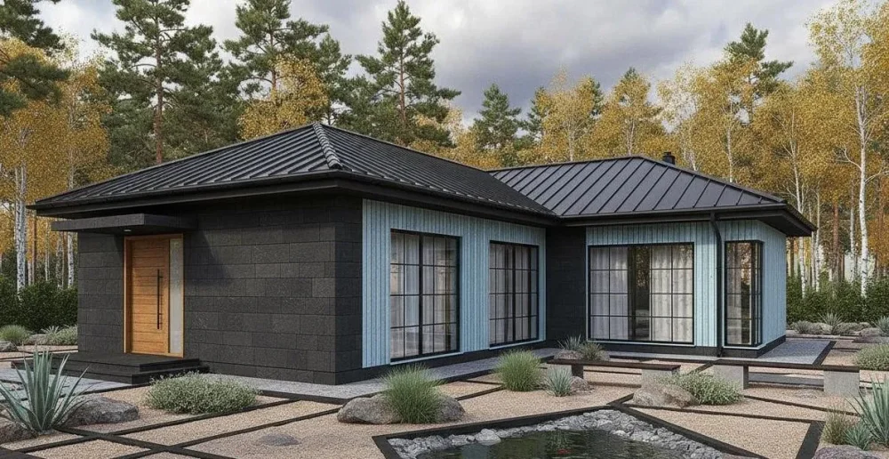 Проект Одноэтажный дом 14 на 13, 121 м2