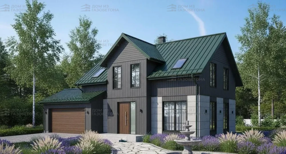 Проект Двухэтажный дом 14 на 10, 146 м2