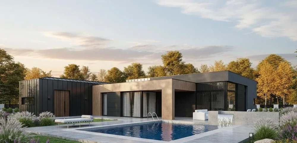 Проект Одноэтажный дом 14 на 21, 192 м2