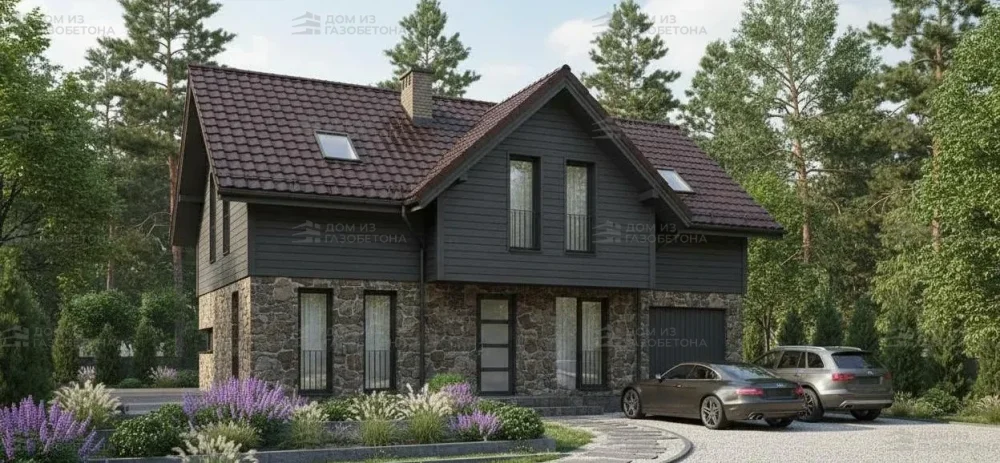 Проект Двухэтажный дом 13 на 10, 149 м2