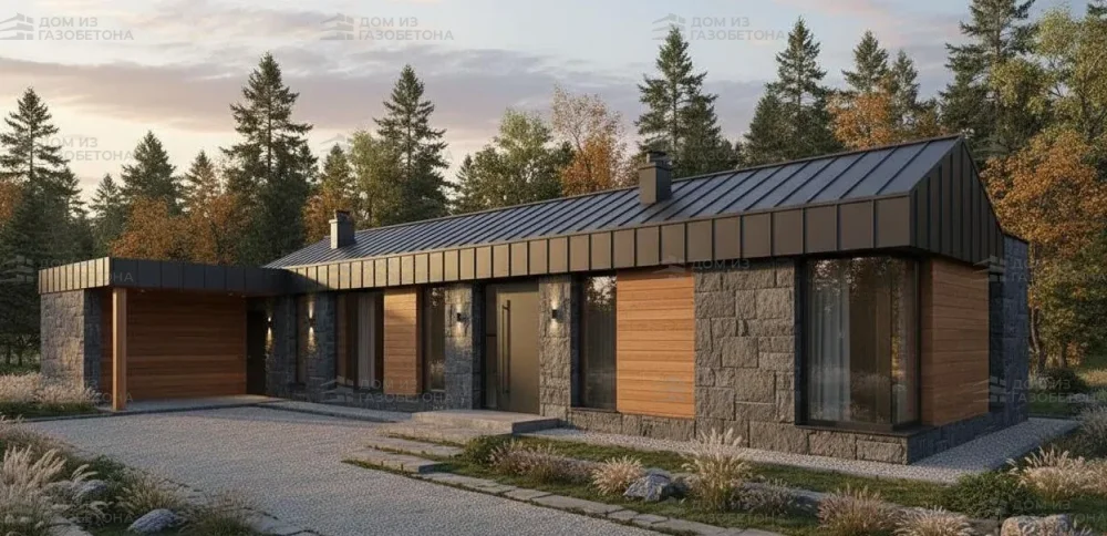 Проект Двухэтажный дом 13 на 12, 176 м2