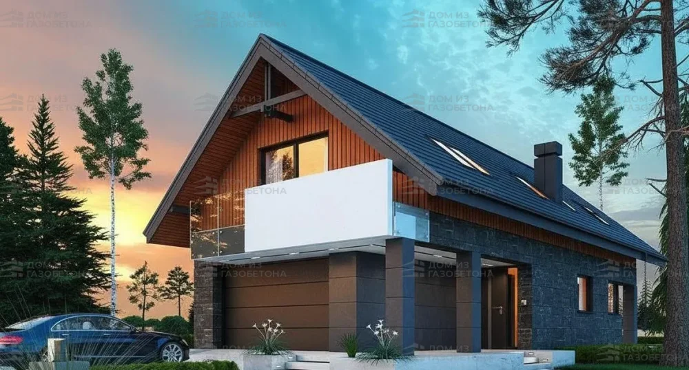 Проект Двухэтажный дом 8 на 17, 157 м2