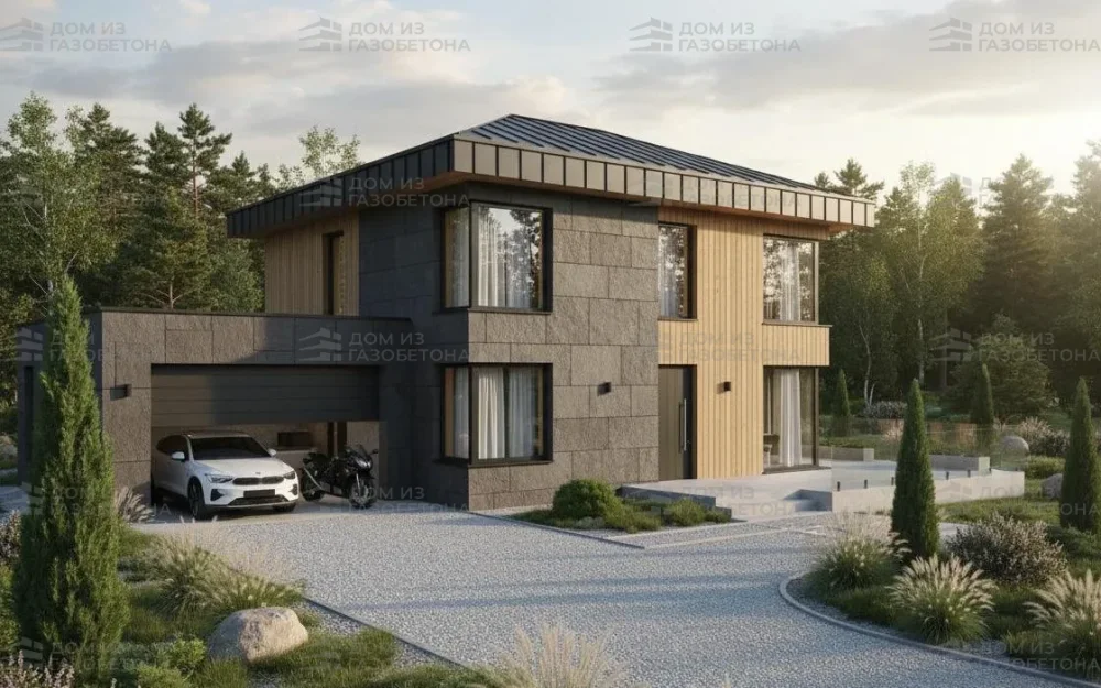 Проект Двухэтажный дом 15 на 11, 169 м2